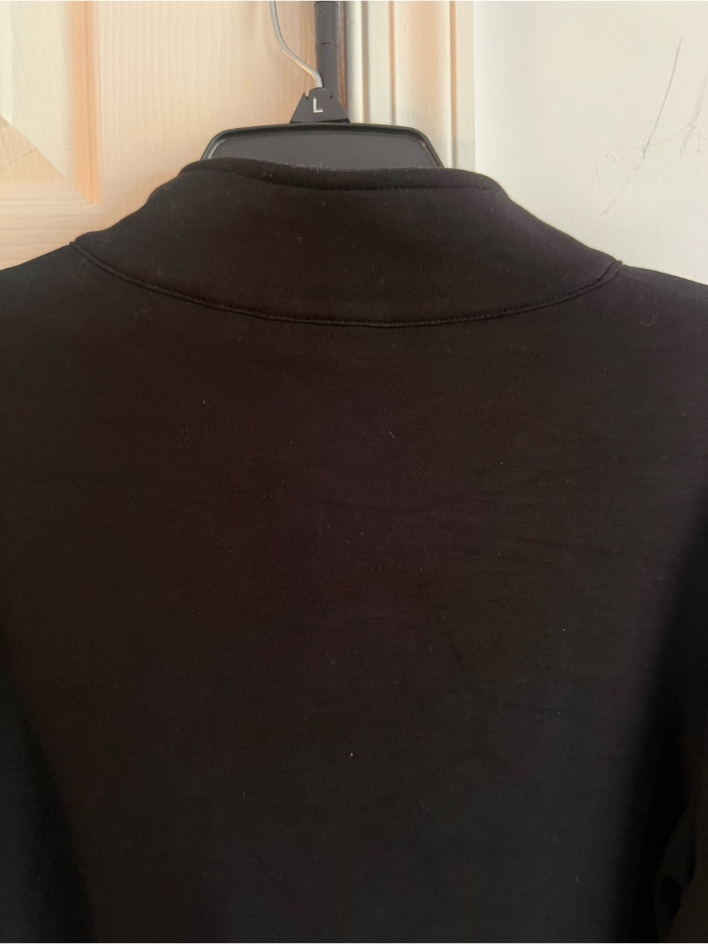 Black Scuba Embellished Half-Zip Pullover 1/M - Picture 6 of 7